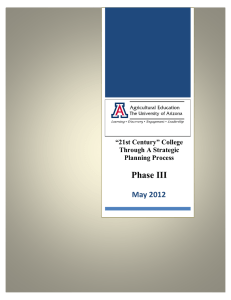 Phase III  May 2012 “21st Century” College