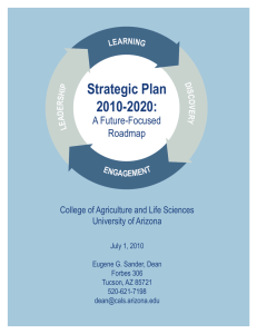 Strategic Plan 2010-2020: A Future-Focused Roadmap