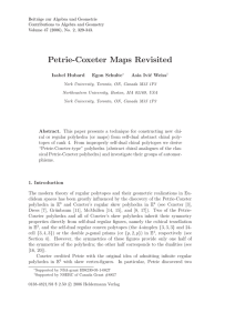 Beitr¨ age zur Algebra und Geometrie Contributions to Algebra and Geometry