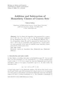 Beitr¨ age zur Algebra und Geometrie Contributions to Algebra and Geometry