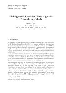 Beitr¨ age zur Algebra und Geometrie Contributions to Algebra and Geometry