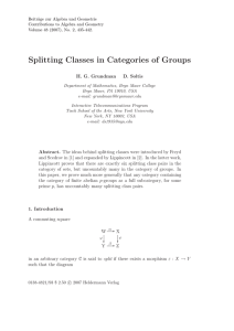 Beitr¨ age zur Algebra und Geometrie Contributions to Algebra and Geometry