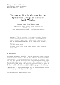 Beitr¨ age zur Algebra und Geometrie Contributions to Algebra and Geometry