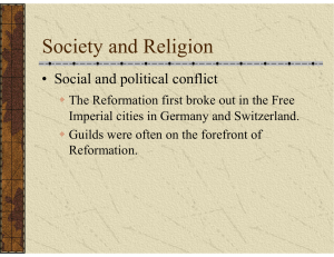 Society and Religion Social and political conflict •