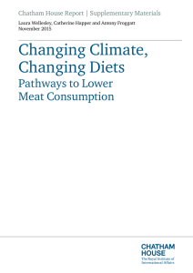 Changing Climate, Changing Diets Pathways to Lower Meat Consumption