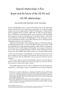 Special relationships in flux: US–UK relationships