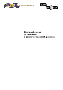 The legal status of raw data: a guide for research practice