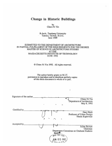 Change  in  Historic  Buildings