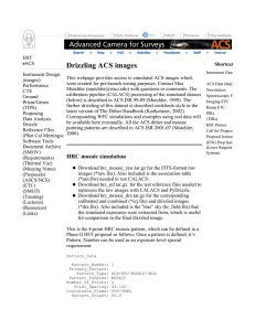 Drizzling ACS images