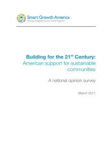 Building for the 21 Century: American support for sustainable communities