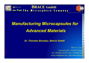 B  Manufacturing Microcapsules for Advanced Materials
