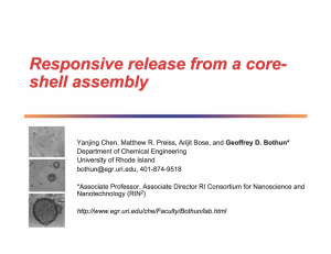 a Responsive release from core- shell assembly