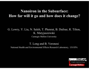 Nanoiron in the Subsurface: K. Matyjaszewski