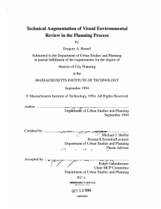 Technical  Augmentation  of Visual  Environmental