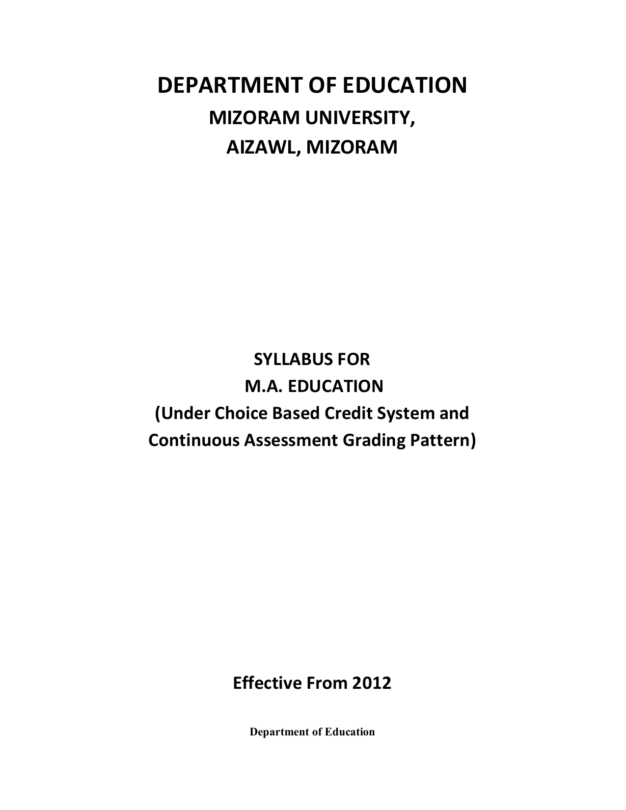 education system in mizoram