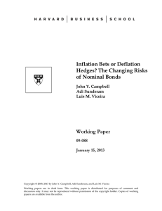 Inflation Bets or Deflation Hedges? The Changing Risks of Nominal Bonds Working Paper