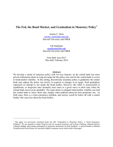 The Fed, the Bond Market, and Gradualism in Monetary Policy