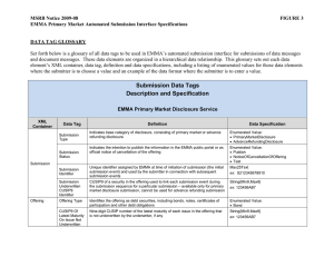 MSRB Notice 2009-08  FIGURE 3 EMMA Primary Market Automated Submission Interface Specifications