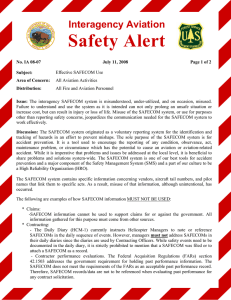 Safety Alert Interagency Aviation