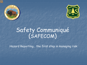 Safety Communiqué ( ) SAFECOM