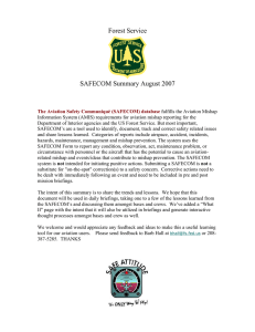 Forest Service  SAFECOM Summary August 2007