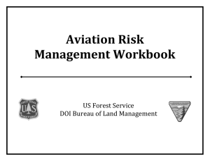 Aviation Risk Management Workbook  US Forest Service