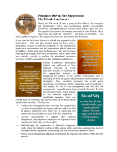 Principles Driven Fire Suppression – The Pulaski Conference