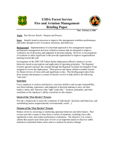 USDA Forest Service Fire and Aviation Management Briefing Paper