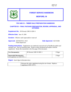 FOREST SERVICE HANDBOOK  BEDFORD, IN