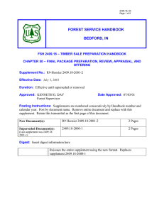 FOREST SERVICE HANDBOOK  BEDFORD, IN