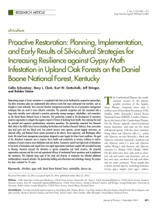 Proactive Restoration: Planning, Implementation, and Early Results of Silvicultural Strategies for