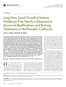 Long-Term Stand Growth of Interior Ponderosa Pine Stands in Response to