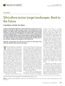 Silviculture across Large Landscapes: Back to the Future silviculture