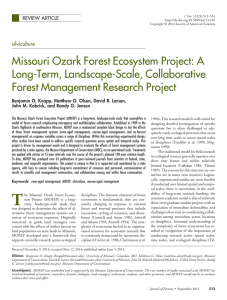 Missouri Ozark Forest Ecosystem Project: A Long-Term, Landscape-Scale, Collaborative