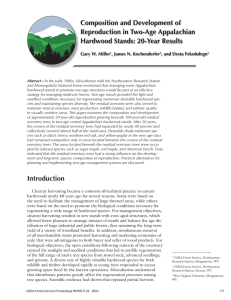 Composition and Development of Reproduction in Two-Age Appalachian Hardwood Stands: 20-Year Results