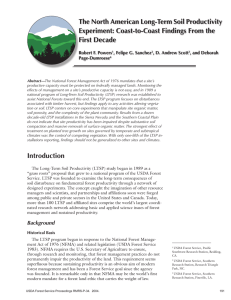 The North American Long-Term Soil Productivity Experiment: Coast-to-Coast Findings From the