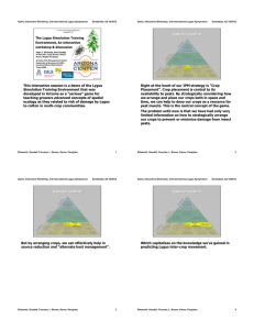Game, Interactive Workshop, 3rd International Lygus Symposium Scottsdale, AZ 10/2012