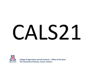 College of Agriculture and Life Sciences – Office of the Dean.  The University of Arizona, Tucson, Arizona