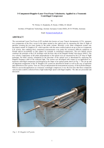 3-Component-Doppler-Laser-Two-Focus Velocimetry Applied to a Transonic Centrifugal Compressor
