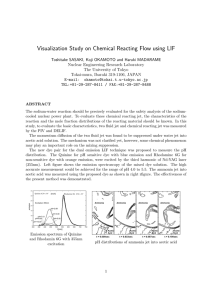 Visualization Study on Chemical Reacting Flow using LIF