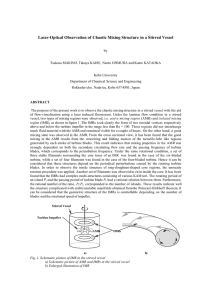 Laser-Optical Observation of Chaotic Mixing Structure  in a Stirred...