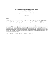 PIV Measurements within a Water Analog Engine