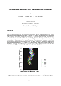 Flow Characteristics inside Liquid Phase in an Evaporating Spray by...