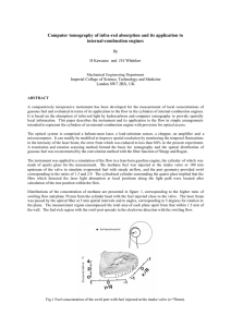 Computer  tomography of infra-red absorption and its application to