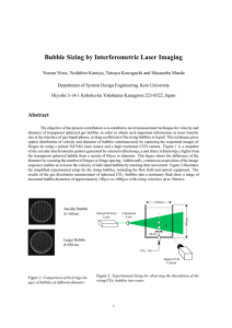 Bubble Sizing by Interferometric Laser Imaging