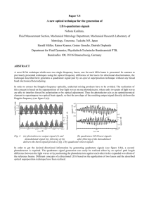 Paper 7.5 A new optical technique for the generation of LDA-quadrature signals
