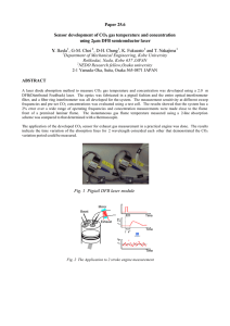 Paper 25.6  Sensor development of CO gas temperature and concentration