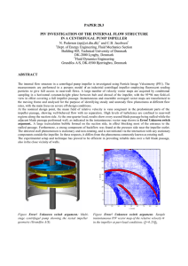 PAPER 28.3 PIV INVESTIGATION OF THE INTERNAL FLOW STRUCTURE