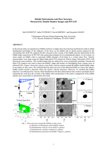 Bubble Deformation and Flow Structure