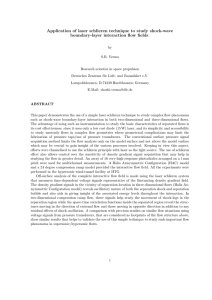 Application of laser schlieren technique to study shock-wave